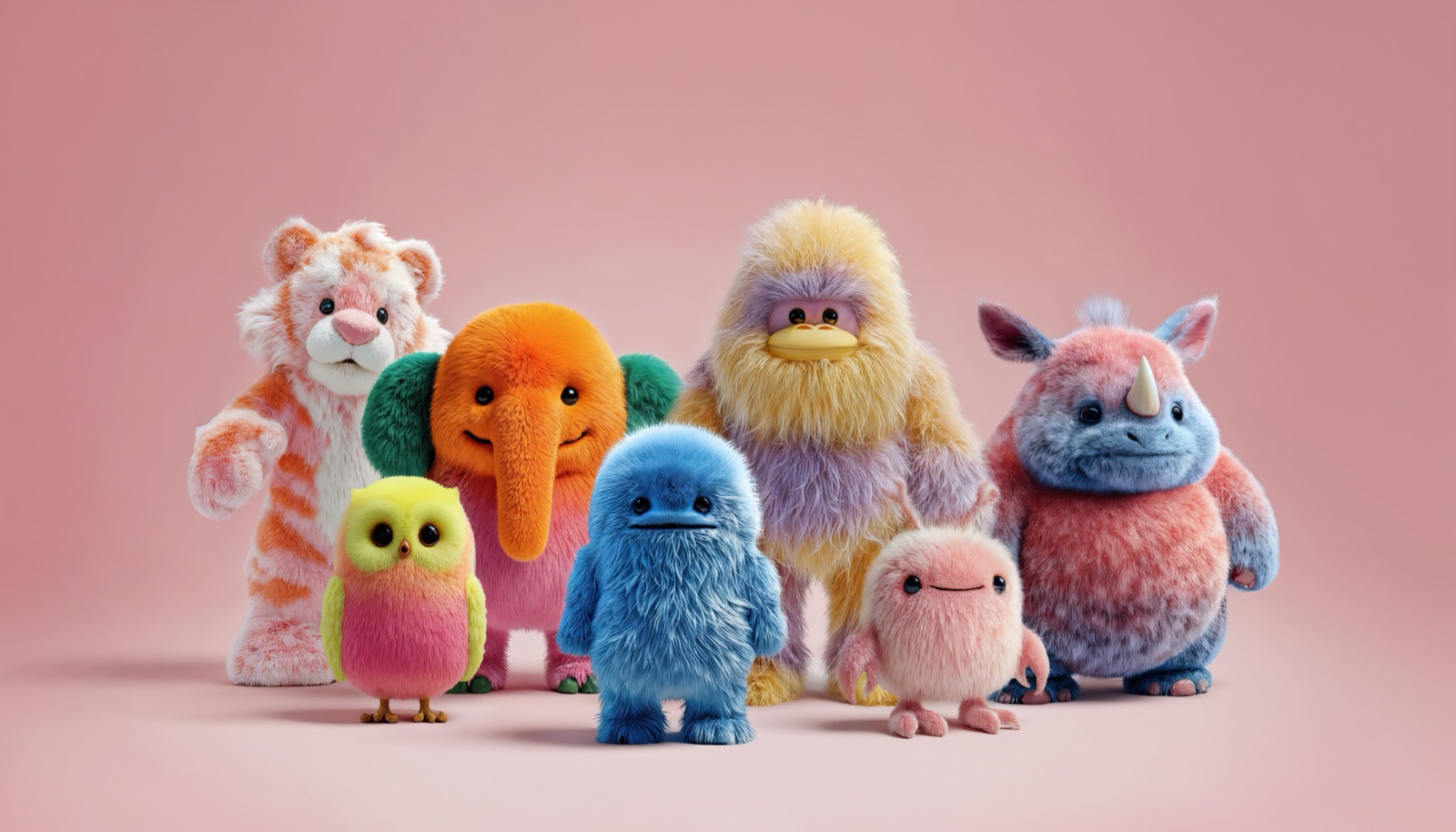 De Fuzzies op een rij